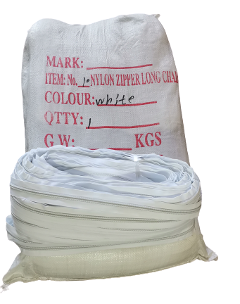 No.10 Nylon Şerit Fermuar Siyah-Beyaz 1000m/çuval