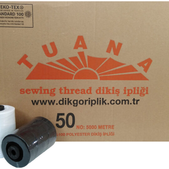 Tuana 50 No 20/2 Dikiş İpliği Beyaz 1 koli ( 72 adet )